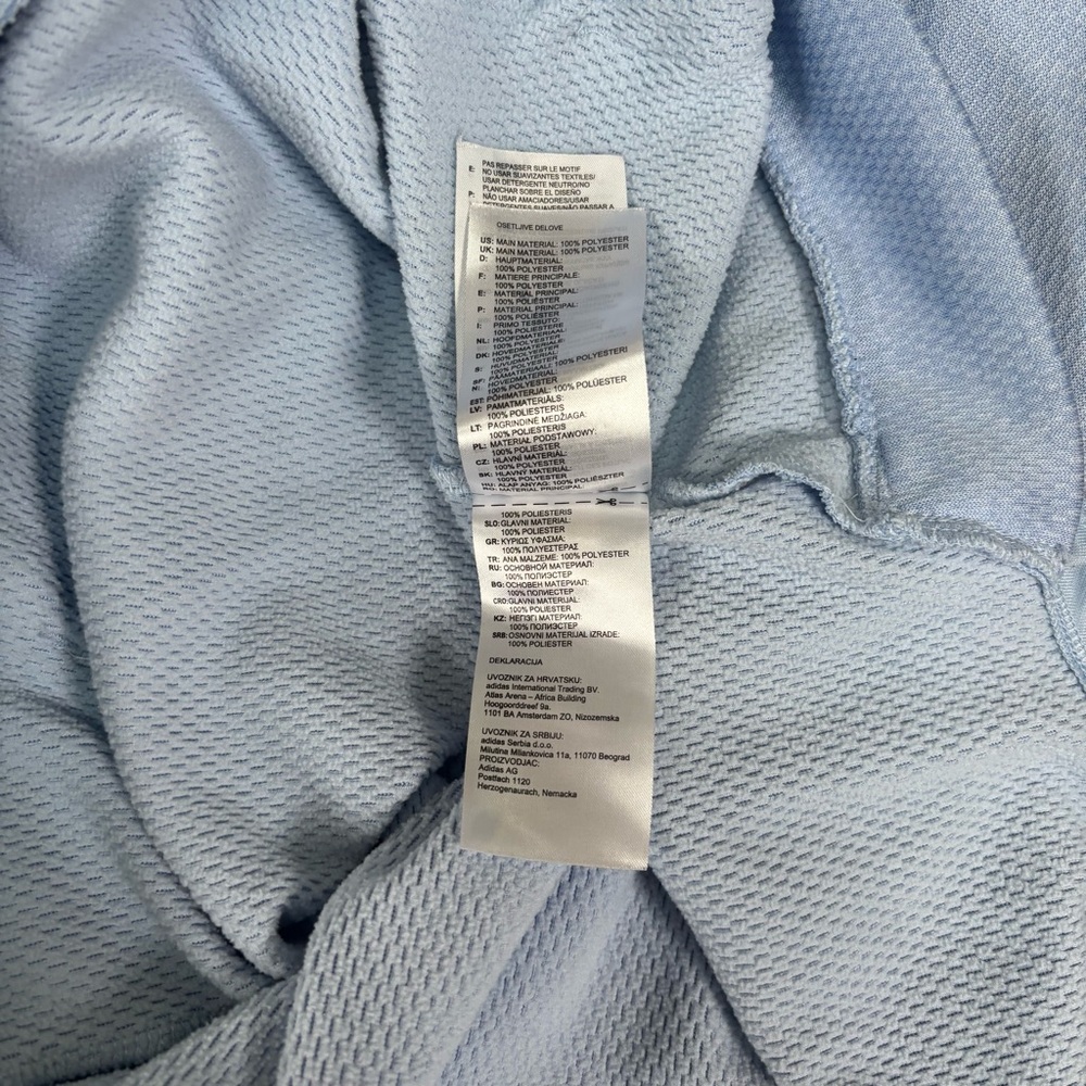 Adidas Clima Warm Baby Blue Hoodie Women’s Size Small - Picture 11 of 12